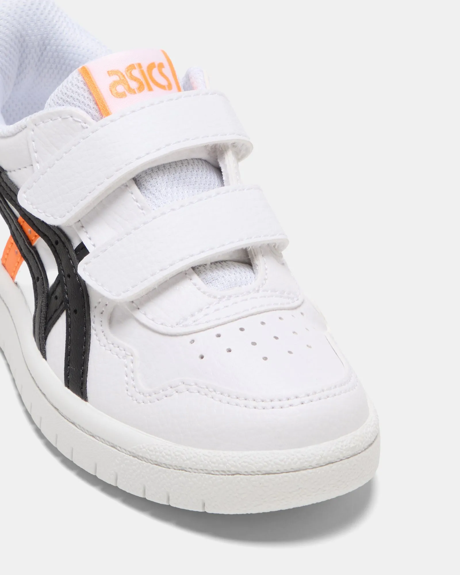 Asics Kinderschuhe Japan Vorschule Weiß/Knallorange