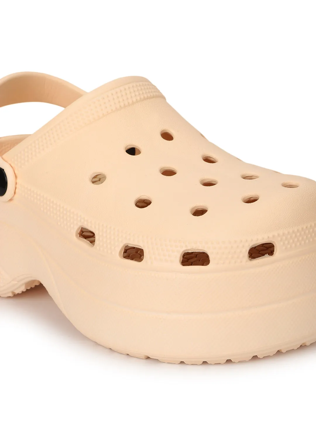 Beige PU Schlupf-Croc-Flats (TC-RS3581-BEIG)