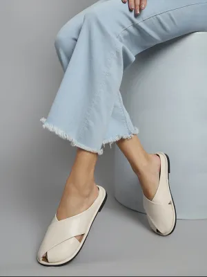 Beige PU Schlupf-Slipper (TC-RS3655-BEIG)
