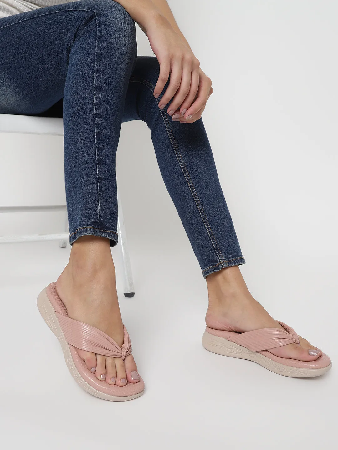 Beige PU Schlupf-Slipper (TC-ST-023-BEIG)