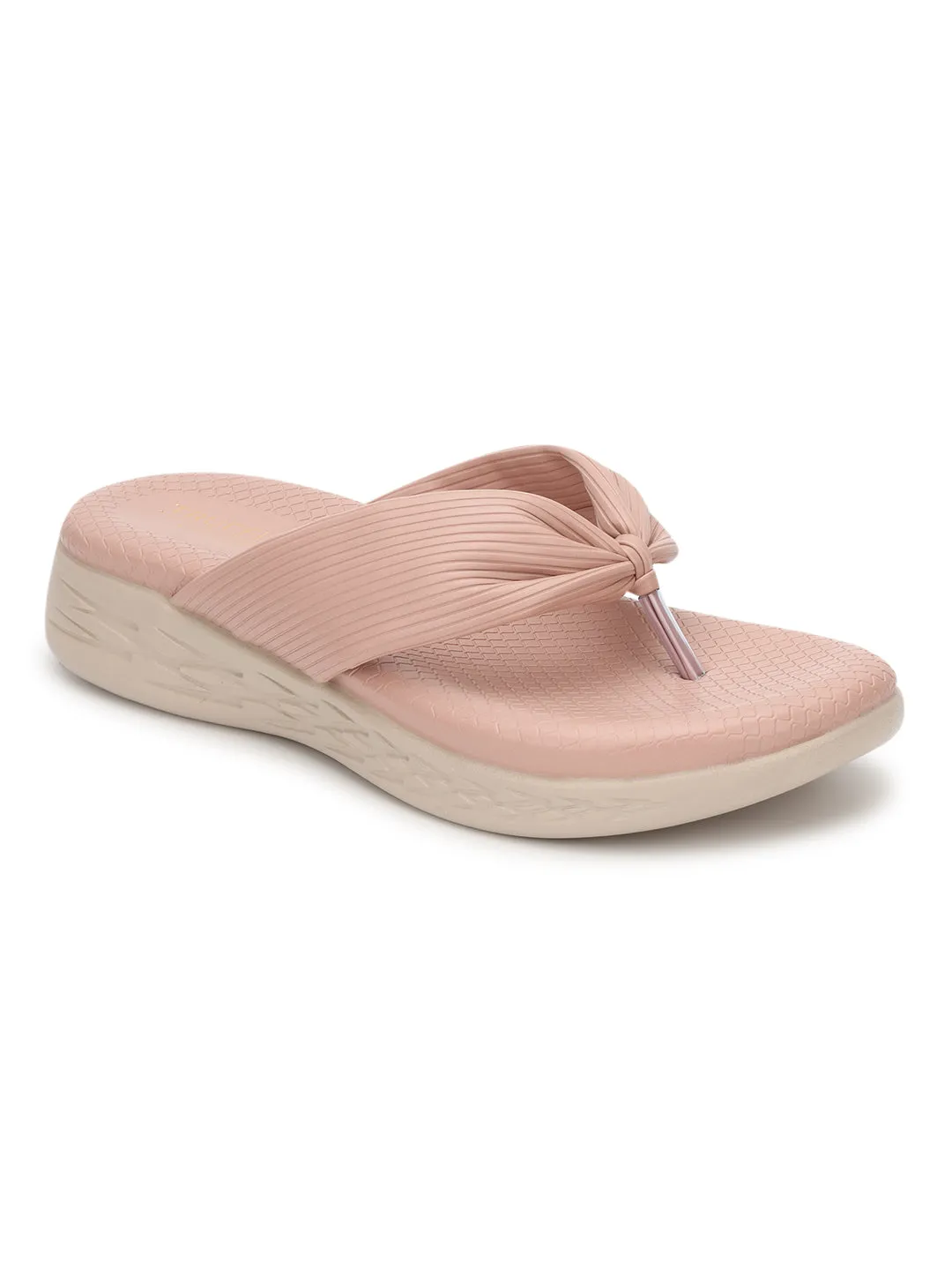 Beige PU Schlupf-Slipper (TC-ST-023-BEIG)