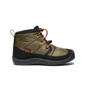 Big Kids' Howser II wasserdichte Chukka  |  Dunkeloliv/Goldflamme