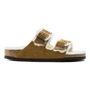 Birkenstock Herren Arizona Shearling Mink Wildleder