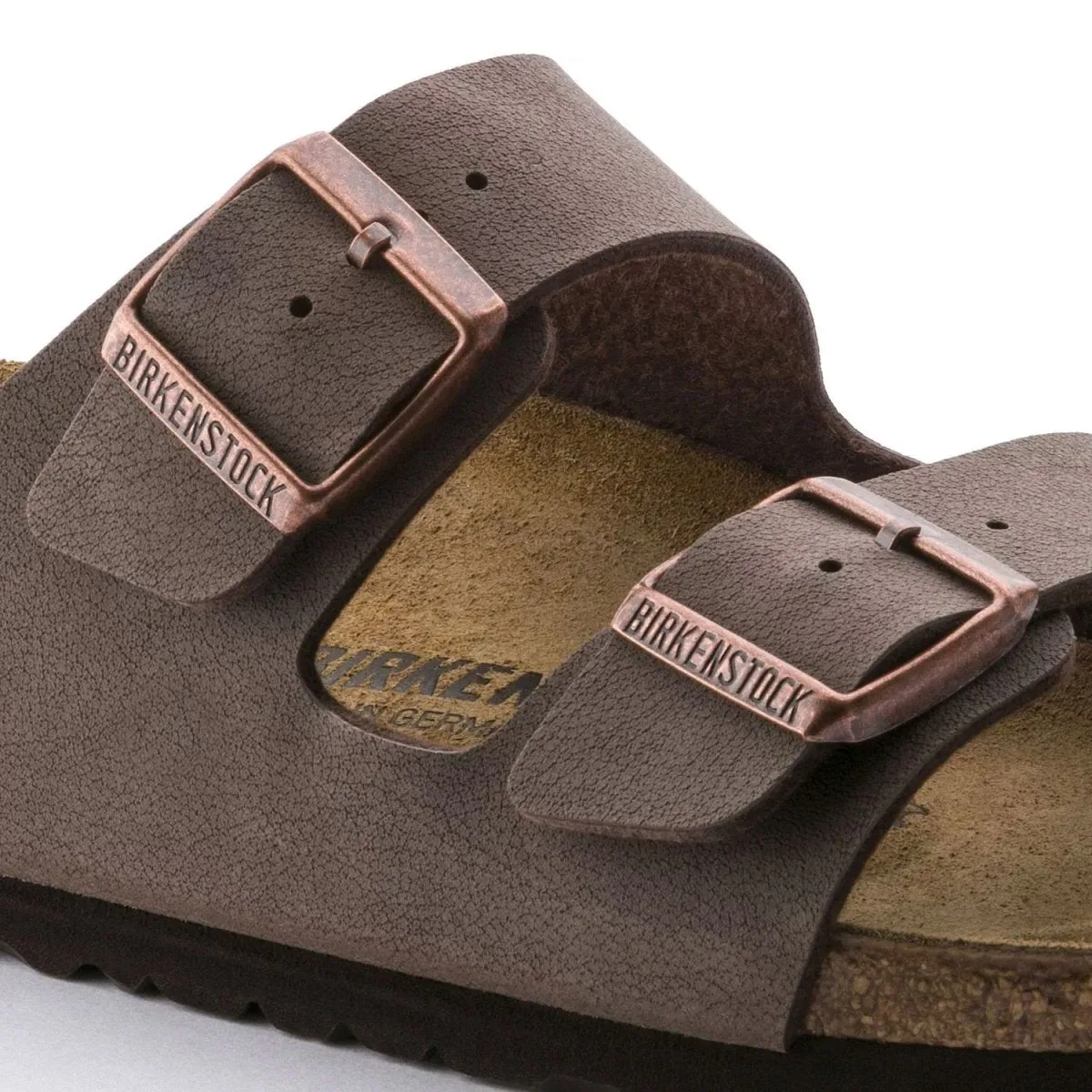 Birkenstock Damen Arizona Birko-Flor Nubuck Mokka