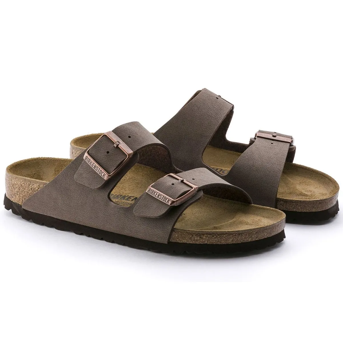 Birkenstock Damen Arizona Birko-Flor Nubuck Mokka