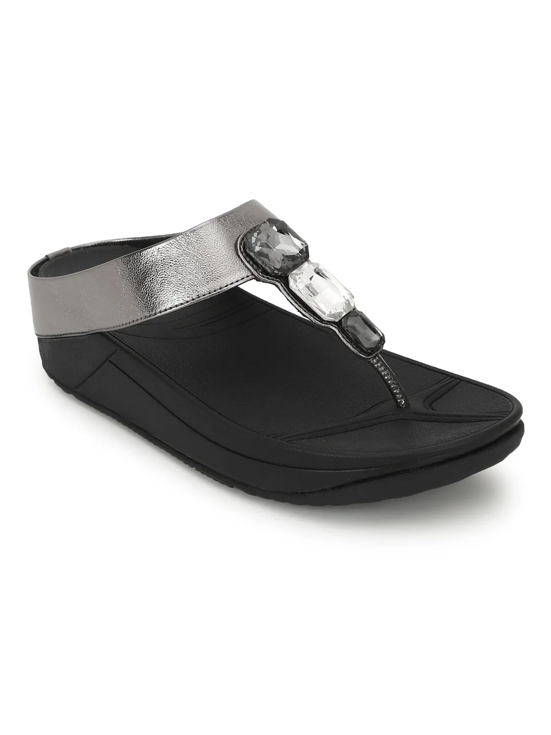 Schwarze PU Komfort Flats (TC-CD-804-BLK)