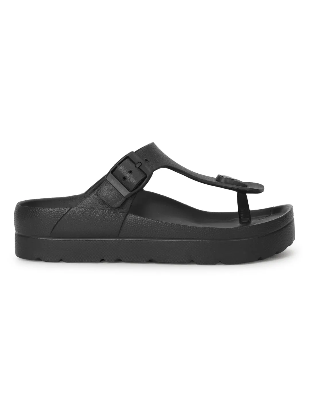 Schwarze PU-Slip-On-Flats (TC-RS3480-BLK)