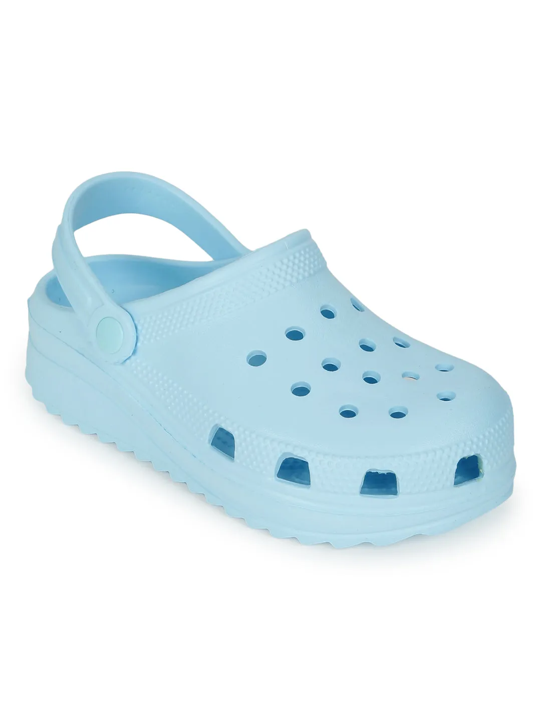 Blaue PU Schlupf-Croc Flats (TC-EZ0129-01-BBLU)