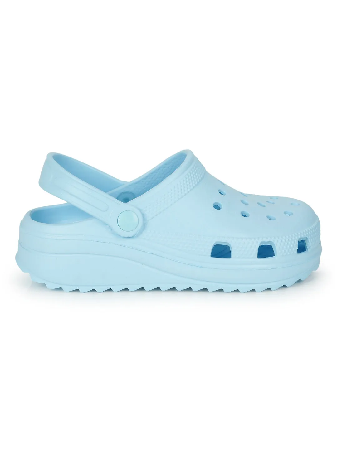 Blaue PU Schlupf-Croc Flats (TC-EZ0129-01-BBLU)