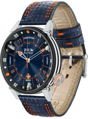 B.R.M Uhren B.R.M. Uhren Boat Master Chronograph Blau Sonnenuhr