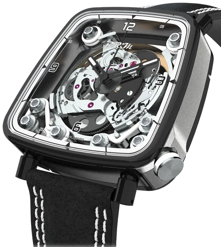 B.R.M Uhren B.R.M. Uhren FF39-40 Grau Titan Schwarz PVD Uhr