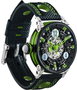 B.R.M Uhren B.R.M. Uhren Golf Master Damen Limettengrüne Zeiger Uhr