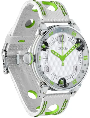 B.R.M Uhren B.R.M. Uhren Golf Master Herrenuhr Limettengrün Rote Zeiger