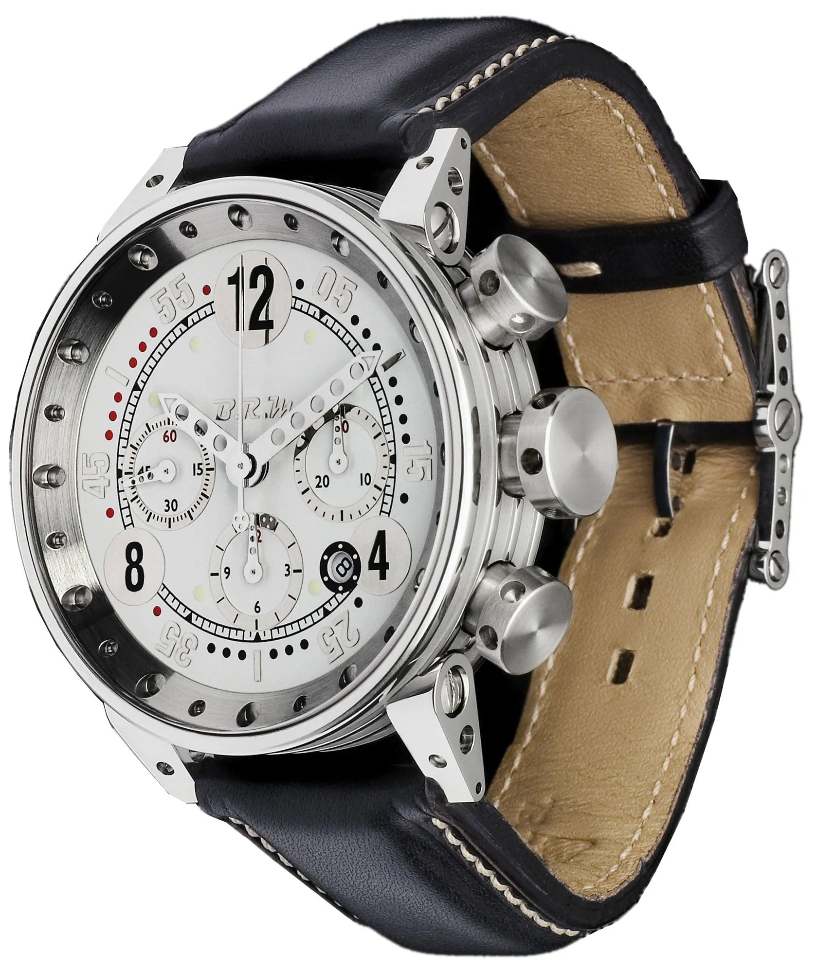 B.R.M Uhren B.R.M. Uhren V12-44 GTB Uhr mit silbernen Zeigern