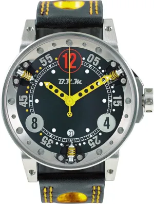 B.R.M Uhren B.R.M. Uhren V6-44-SA-AJ Gelbe Zeiger Uhr