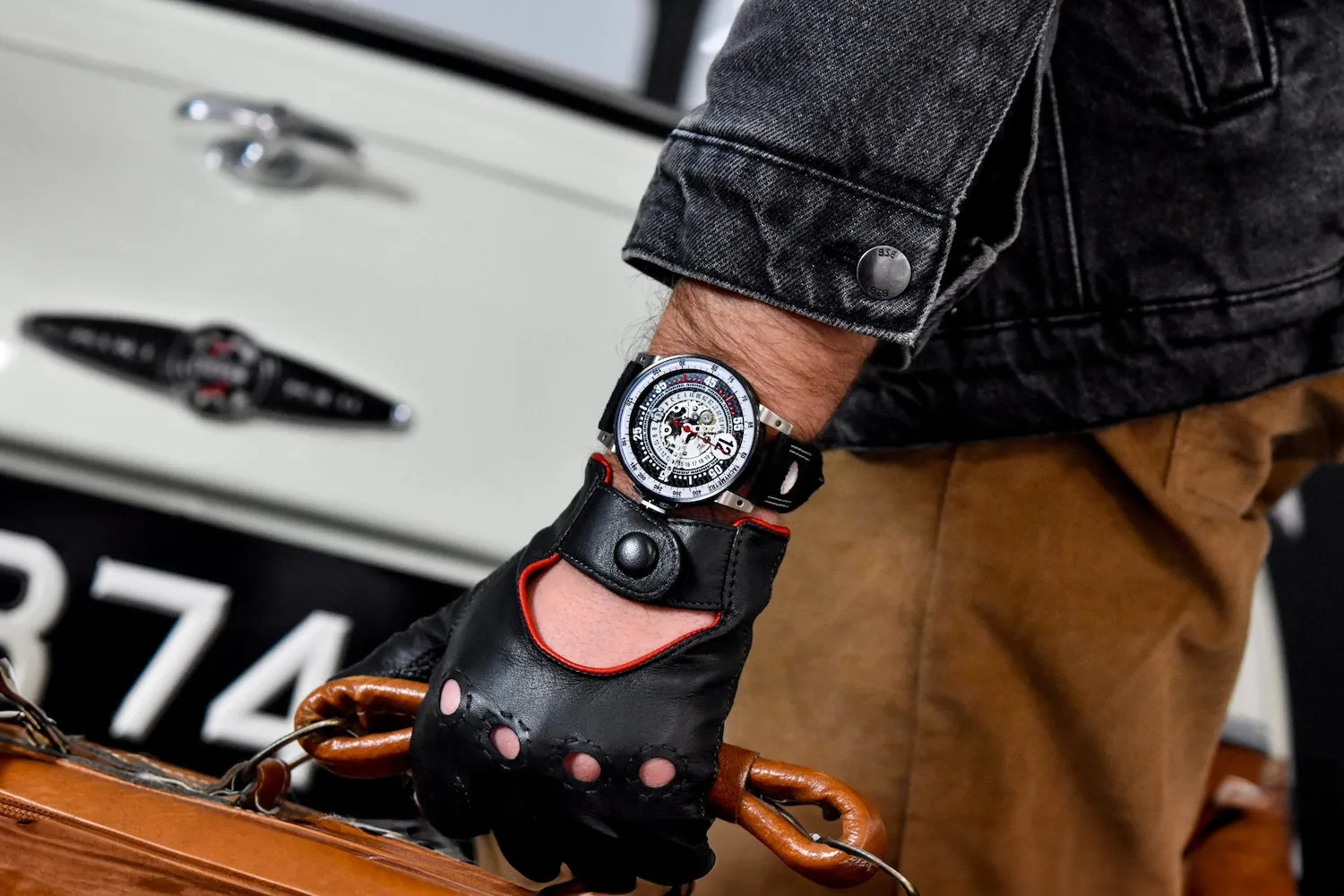 B.R.M Uhren B.R.M. Uhren V6-44 Touring Weiße Uhr