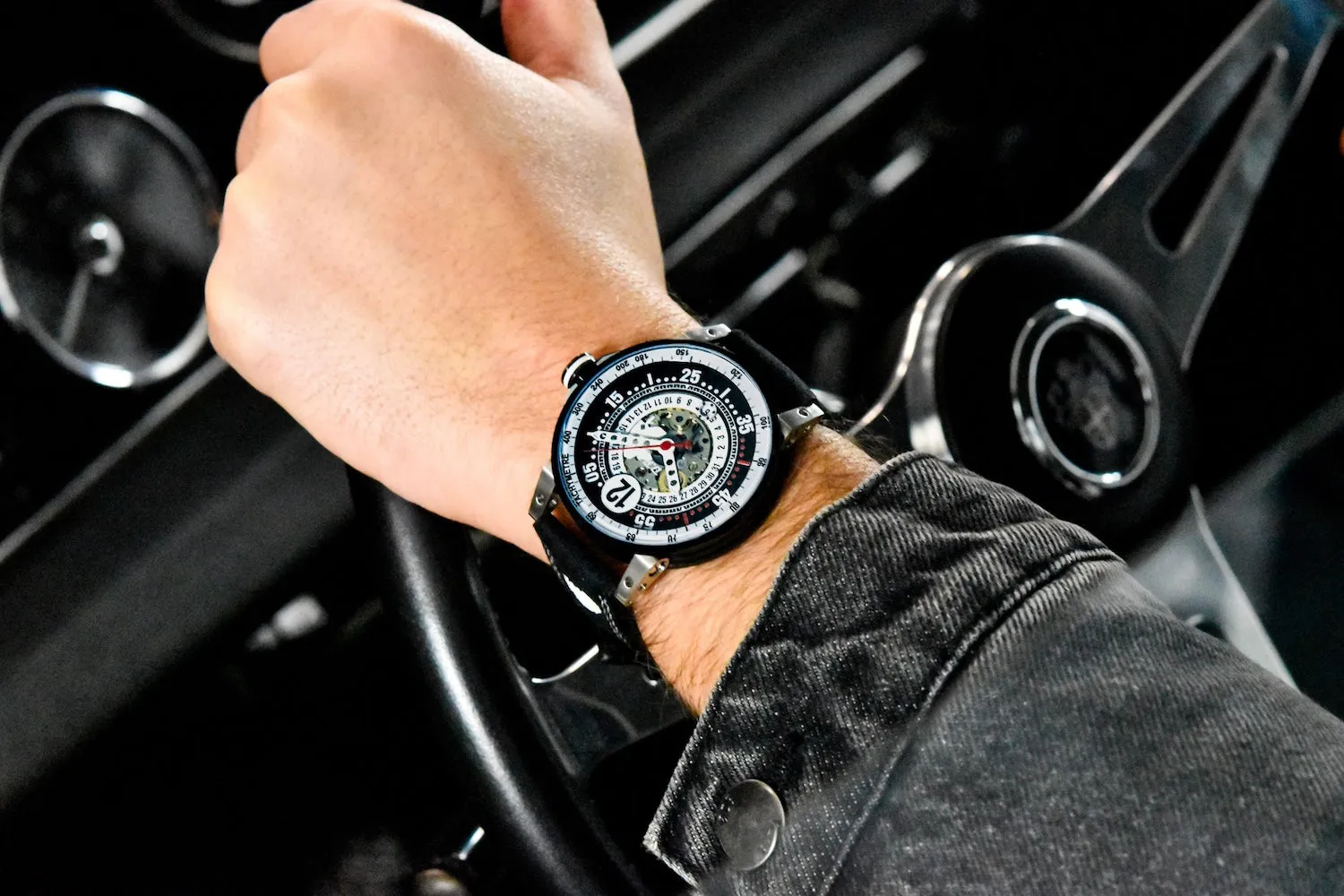 B.R.M Uhren B.R.M. Uhren V6-44 Touring Weiße Uhr