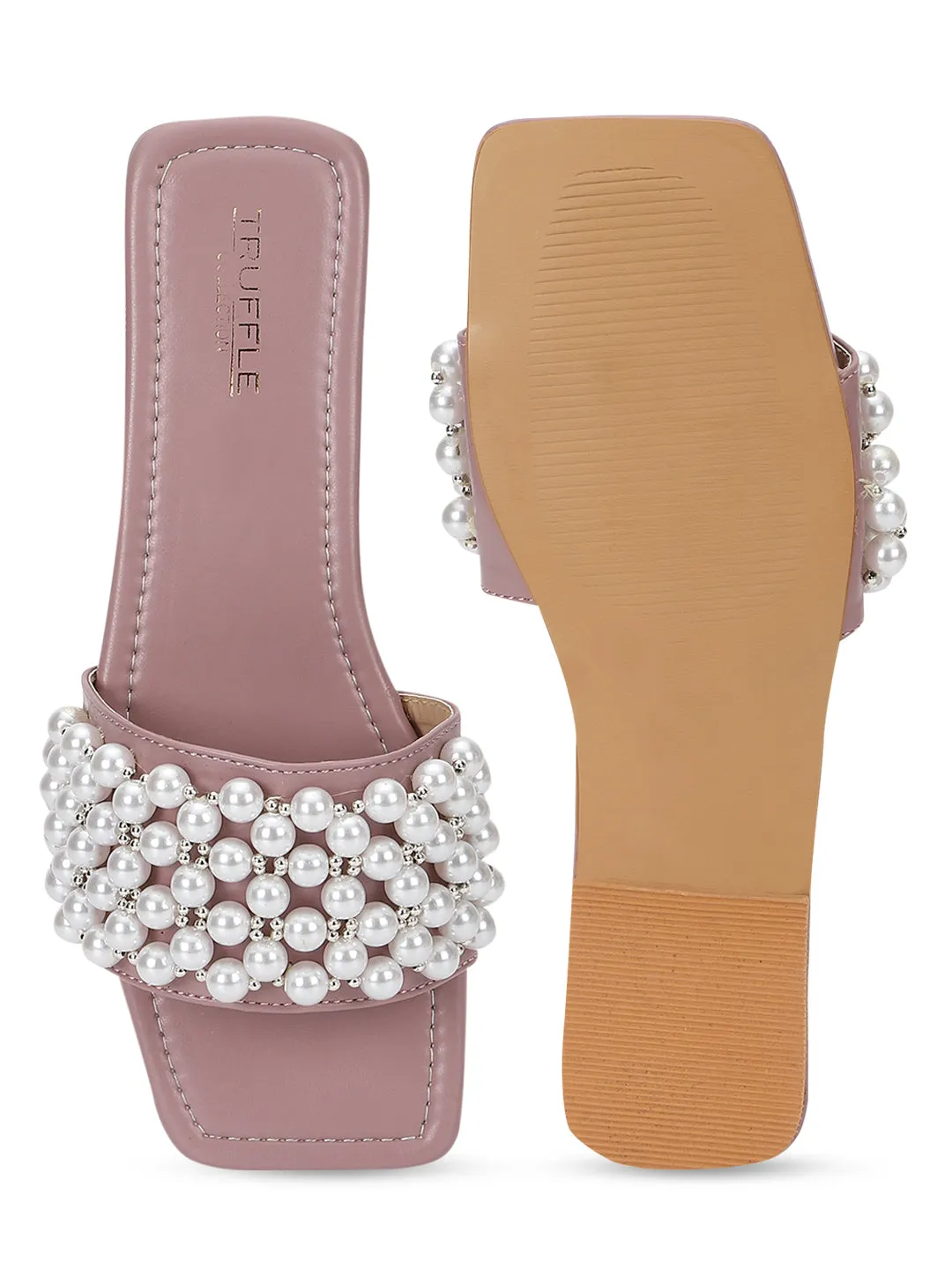 Champagne PU Schlupf-Slipper (TC-KL004-CHAM)