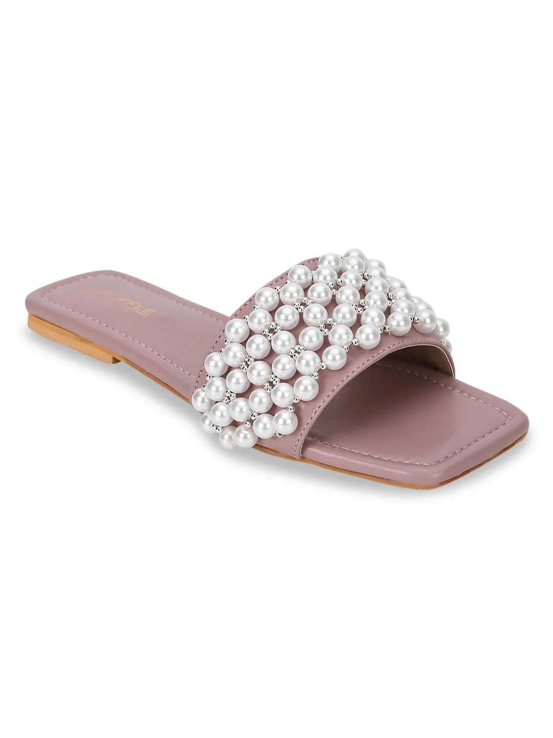 Champagne PU Schlupf-Slipper (TC-KL004-CHAM)