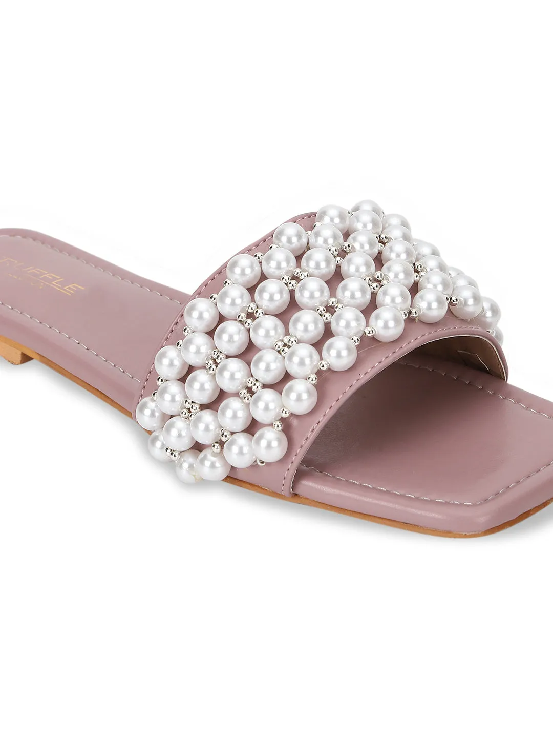 Champagne PU Schlupf-Slipper (TC-KL004-CHAM)
