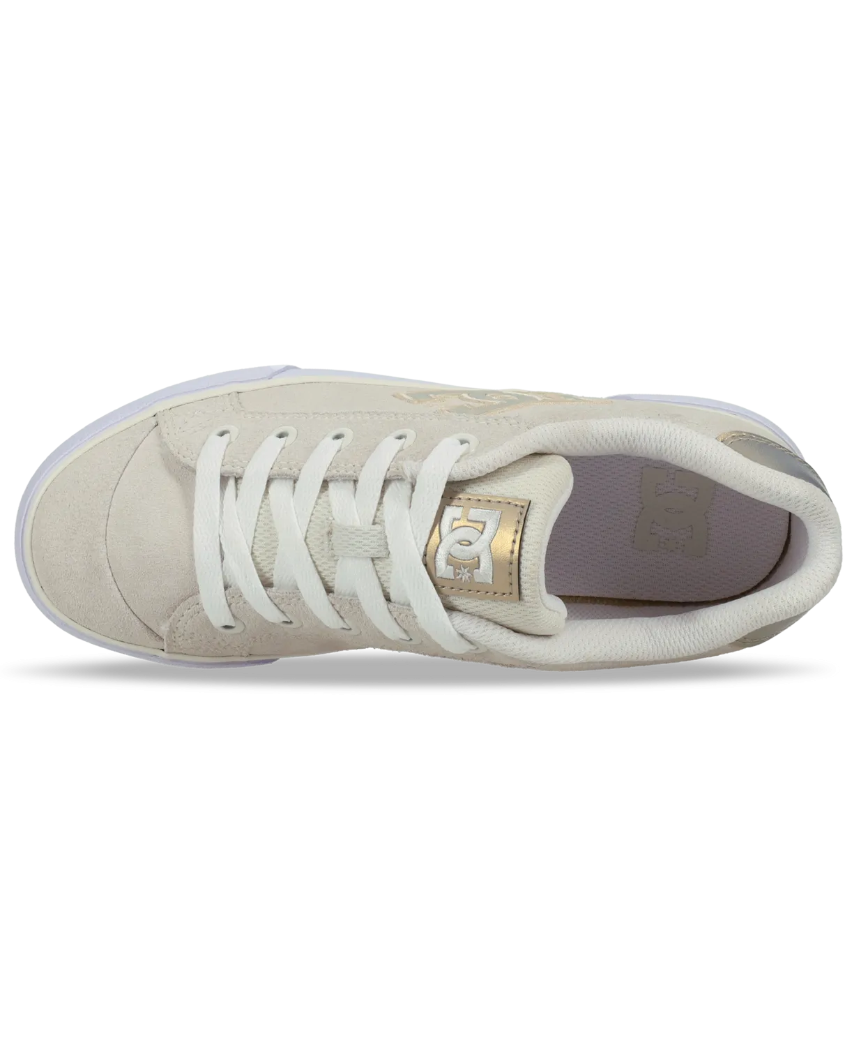 Chelsea-Schuhe in Gold-Creme