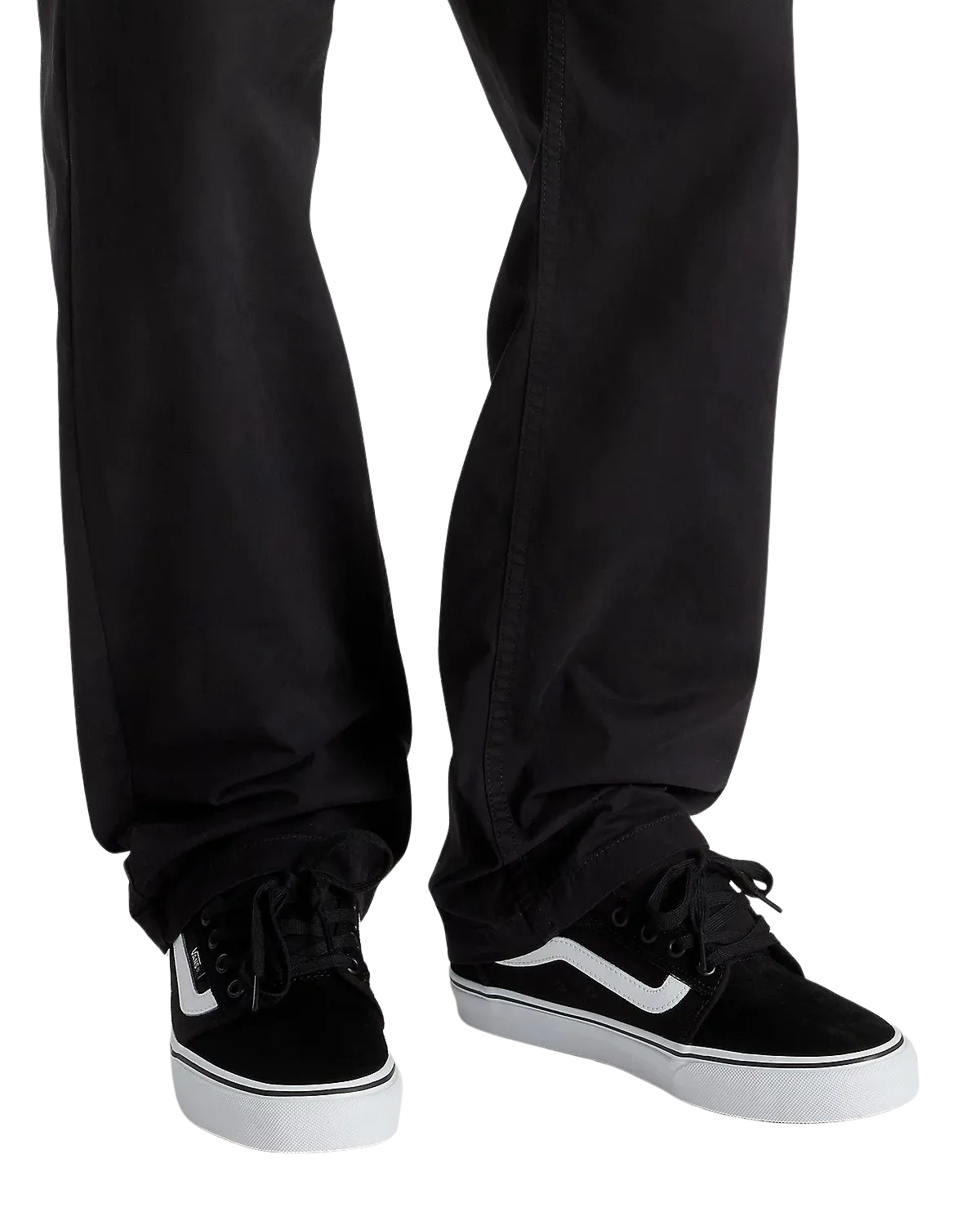 Chukka Low Seitenspiegel-Schuhe in Schwarz & Weiß