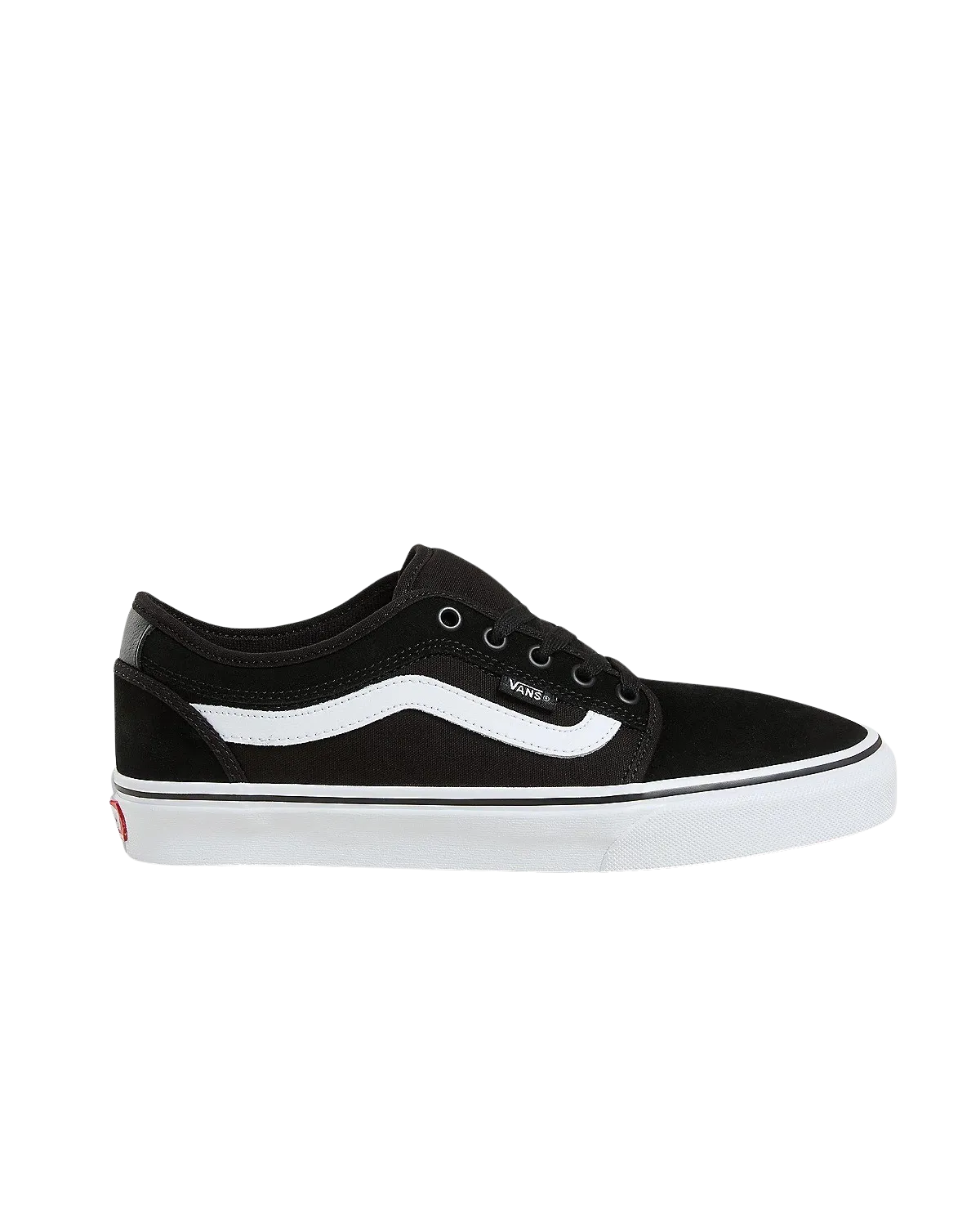 Chukka Low Seitenspiegel-Schuhe in Schwarz & Weiß