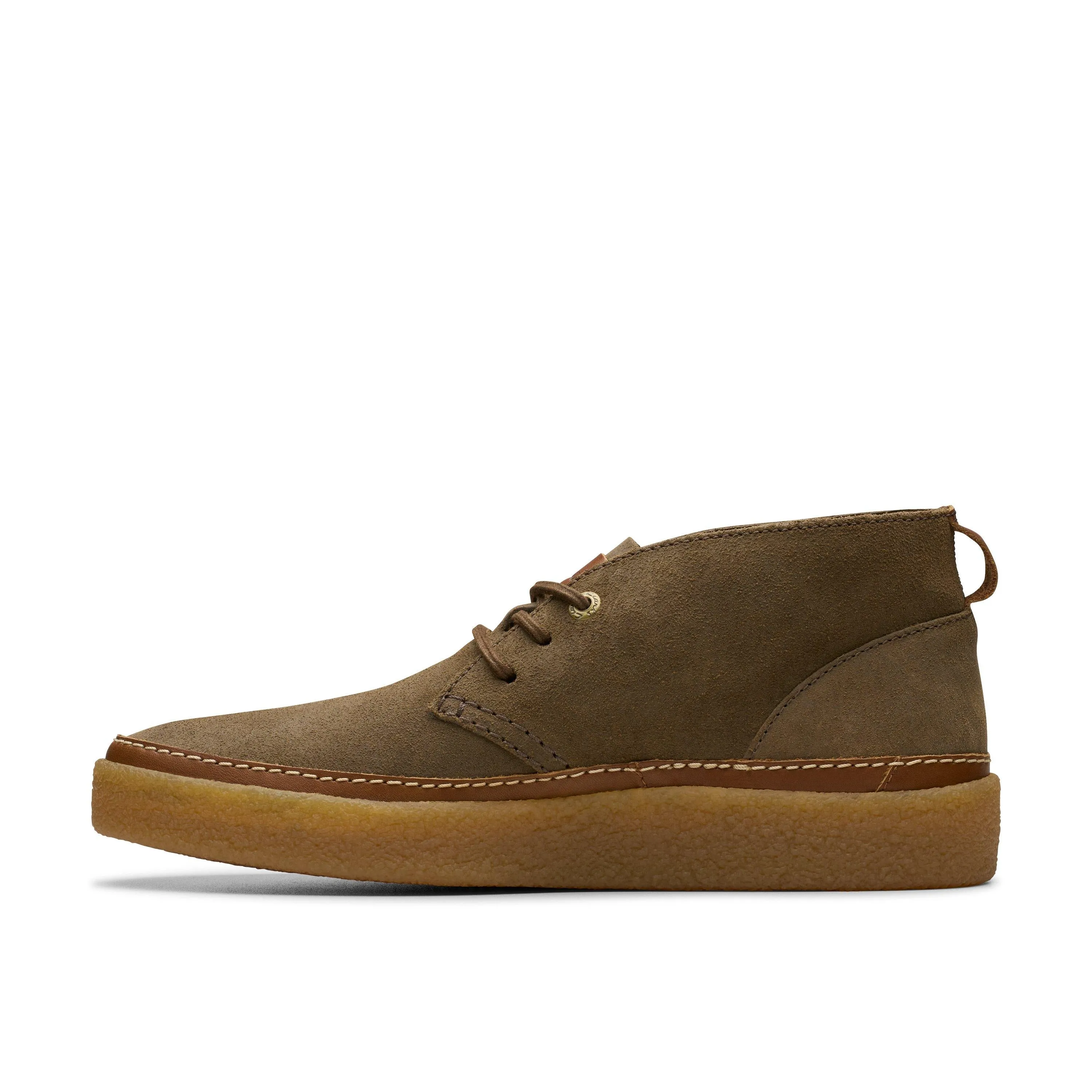 Clarks Oakpark Mid in Grauem Leder