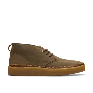 Clarks Oakpark Mid in Grauem Leder