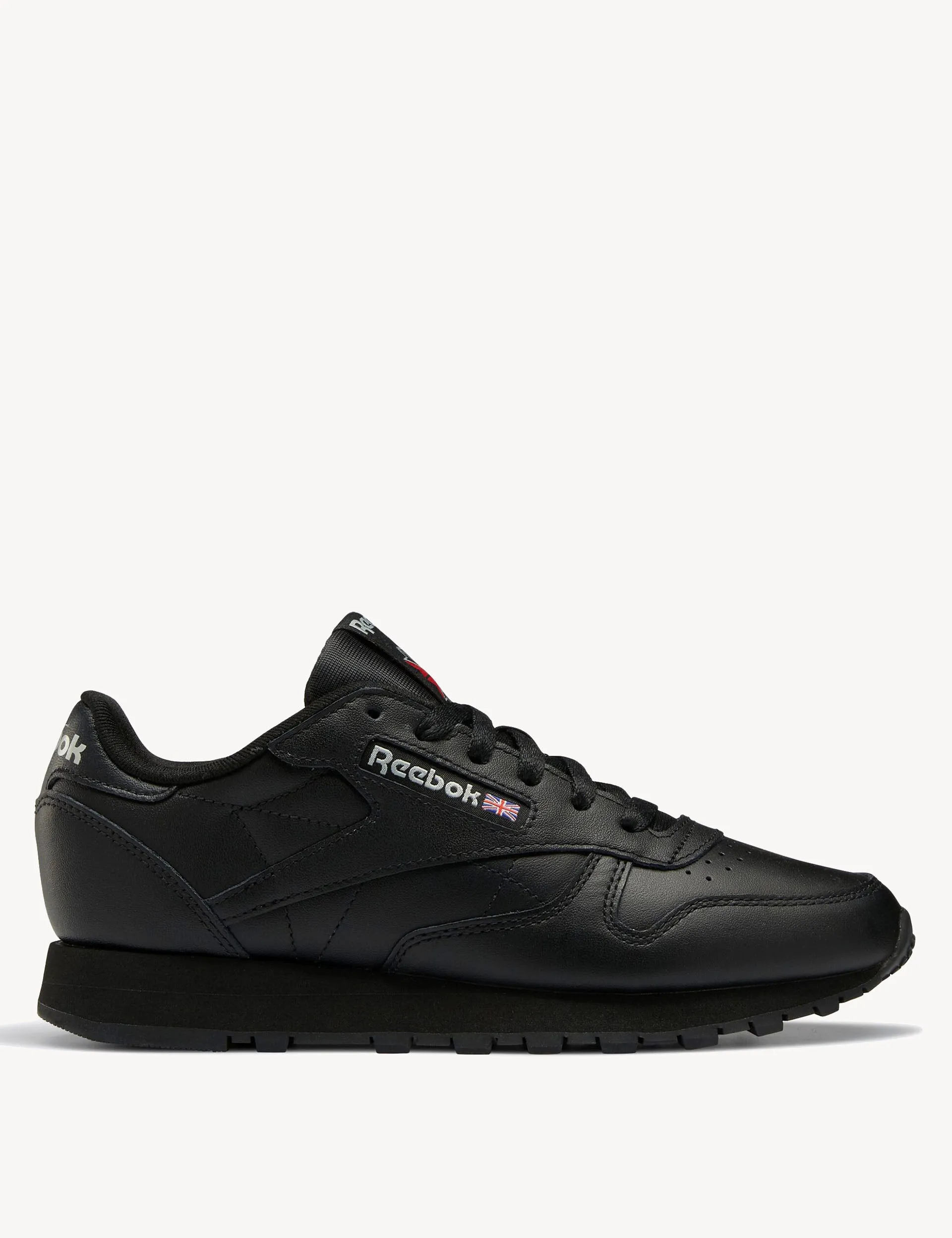 Klassische Lederschuhe - Kernschwarz/Reingrau 5