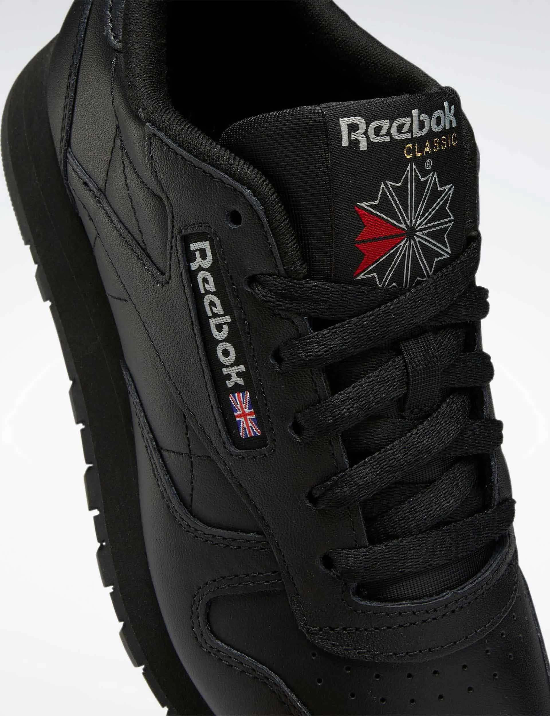 Klassische Lederschuhe - Kernschwarz/Reingrau 5