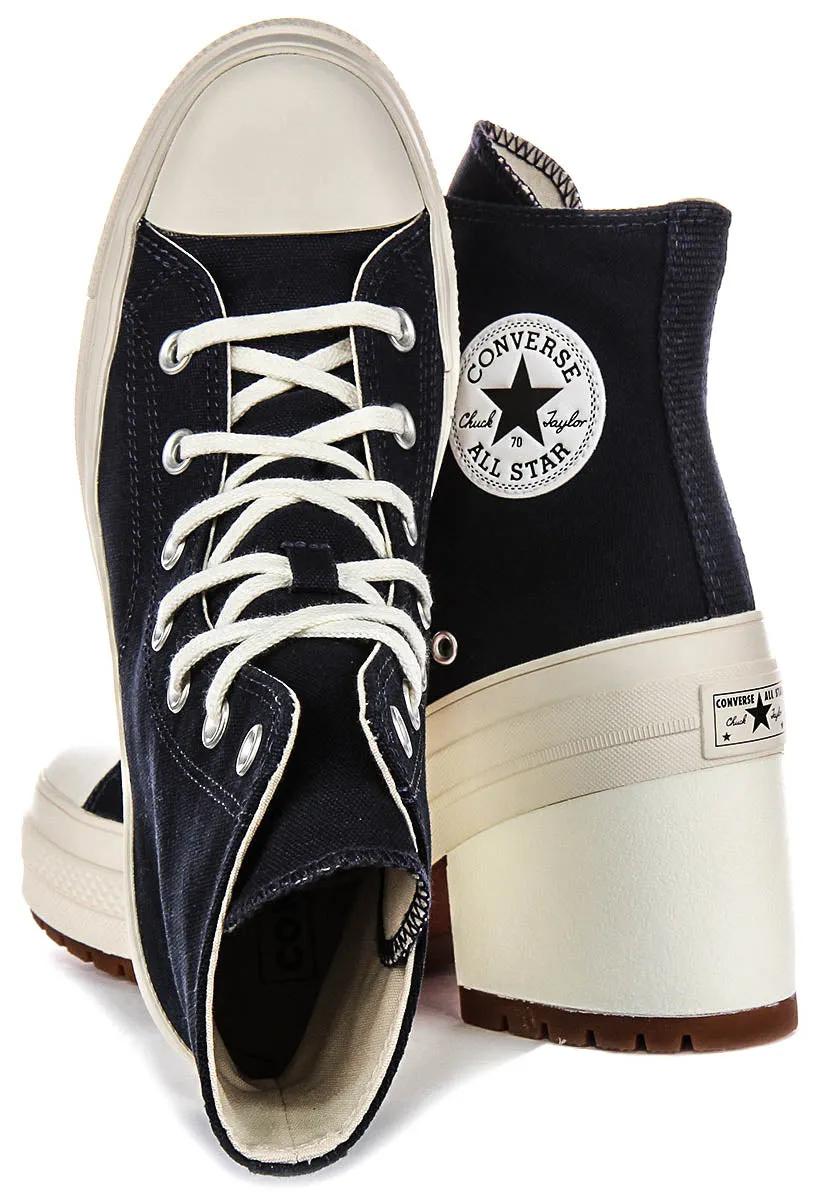 Converse A07565C De Luxe Absatz in Marineblau Weiß Schuhe Converse