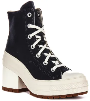 Converse A07565C De Luxe Absatz in Marineblau Weiß Schuhe Converse