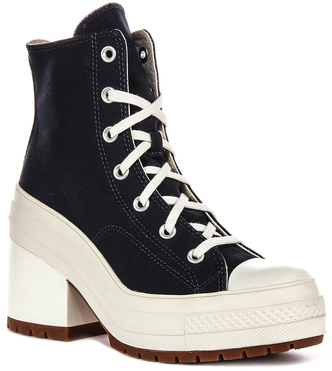 Converse A07565C De Luxe Absatz in Marineblau Weiß Schuhe Converse