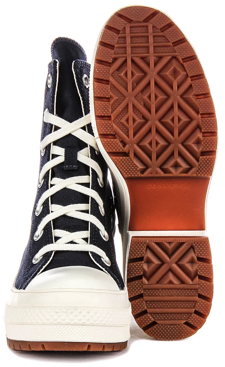 Converse A07565C De Luxe Absatz in Marineblau Weiß Schuhe Converse