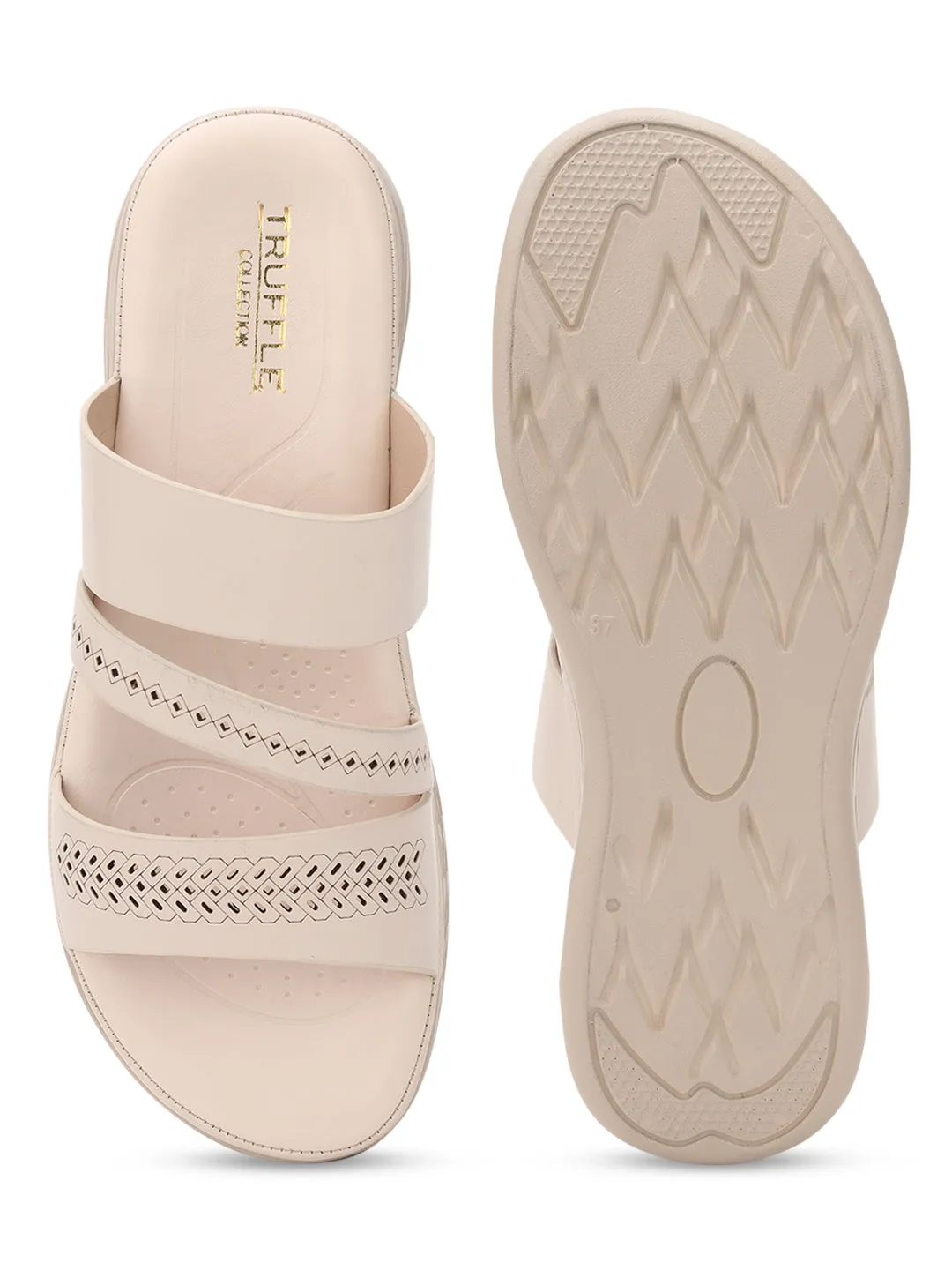 Creme PU Schlupf-Slipper (TC-ST-021-CRM)