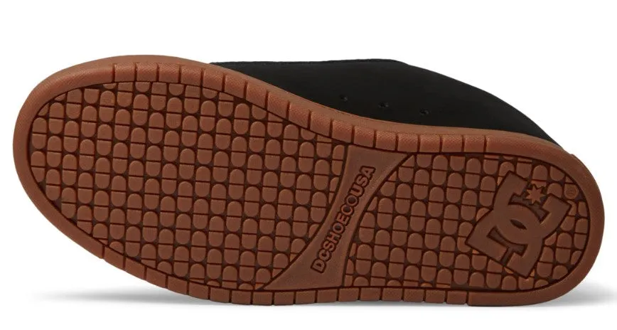 D.C. Court Graffik Schwarze Gummisohle Schuhe Schwarz