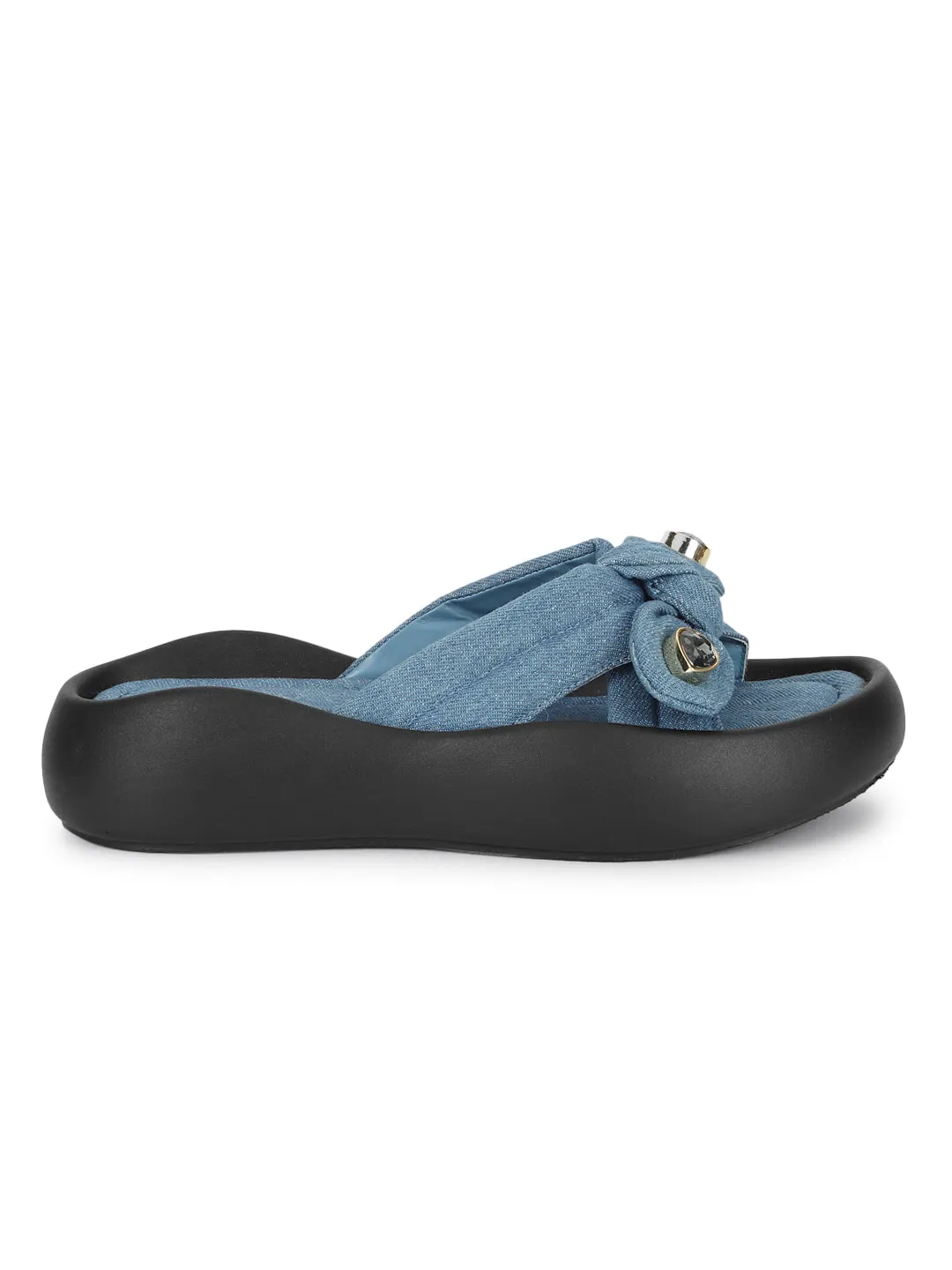 Stylische Flats Denim Blue Diamond (TC-RS3587-DNM)