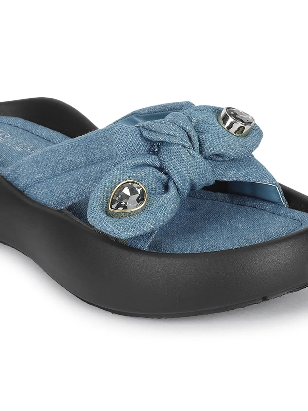 Stylische Flats Denim Blue Diamond (TC-RS3587-DNM)