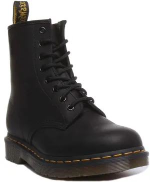 Dr. Martens 1460 Fettglanz in schwarzen Schuhen Dr. Martens