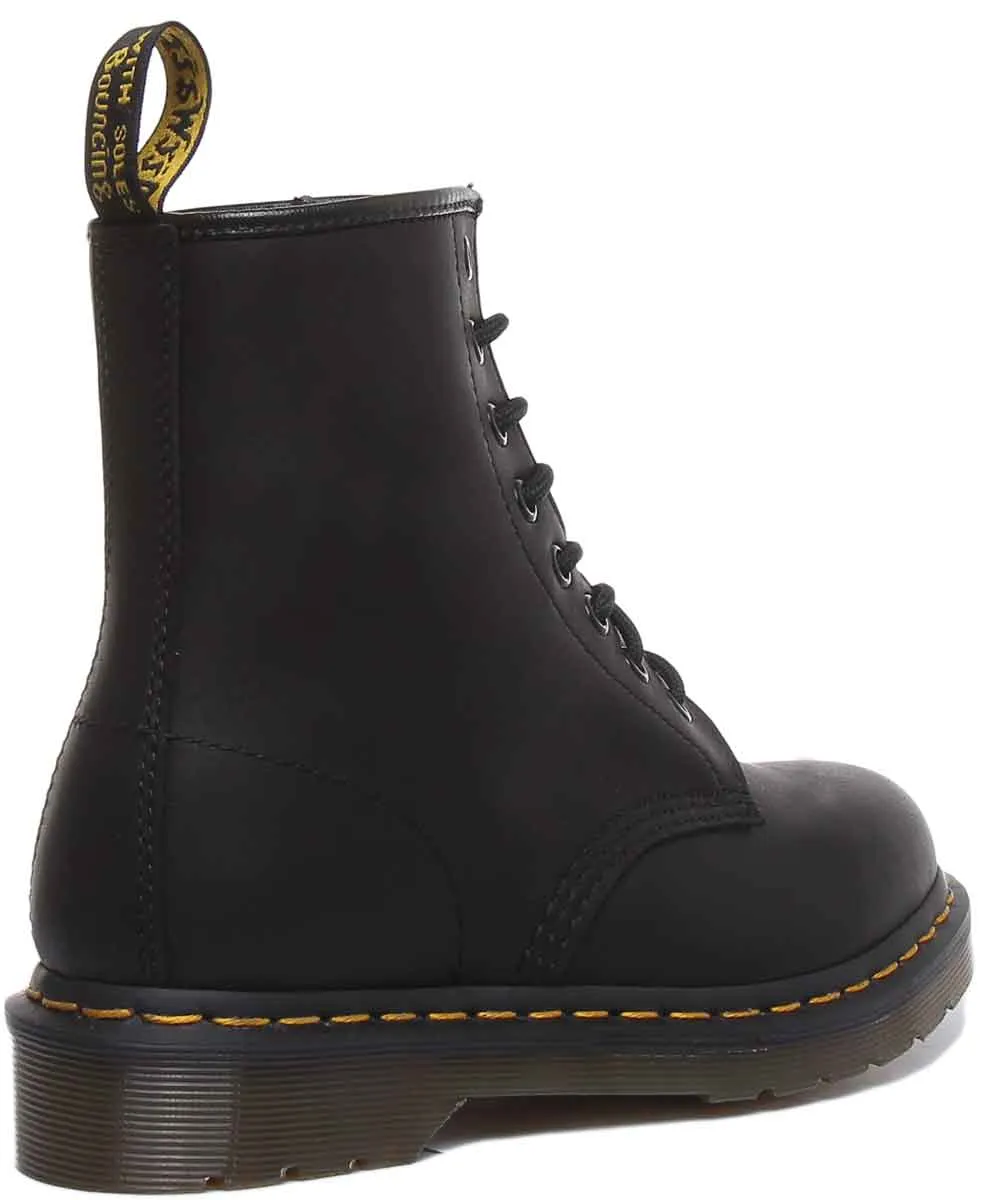 Dr. Martens 1460 Fettglanz in schwarzen Schuhen Dr. Martens