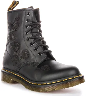 Dr. Martens 1460 Vonda in Schwarz Mono Damenschuhe Dr. Martens