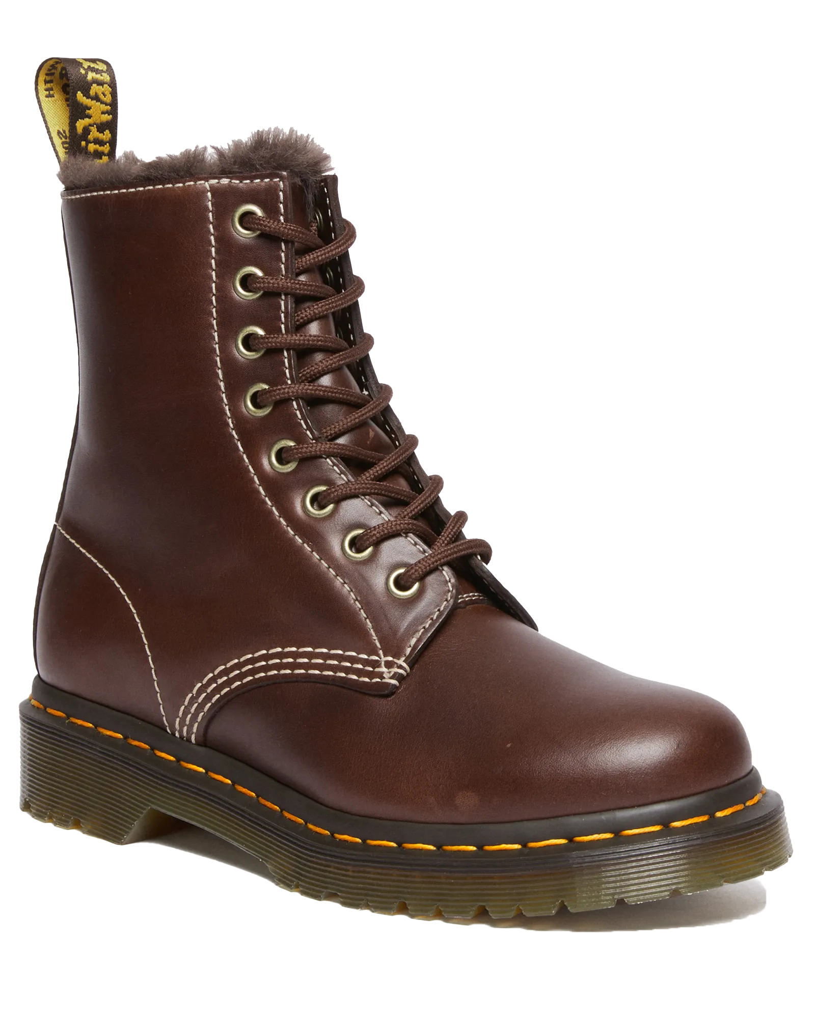 Dr. Martens Schuhe 1460 Serena Classic Stiefel in Dunkelbraun
