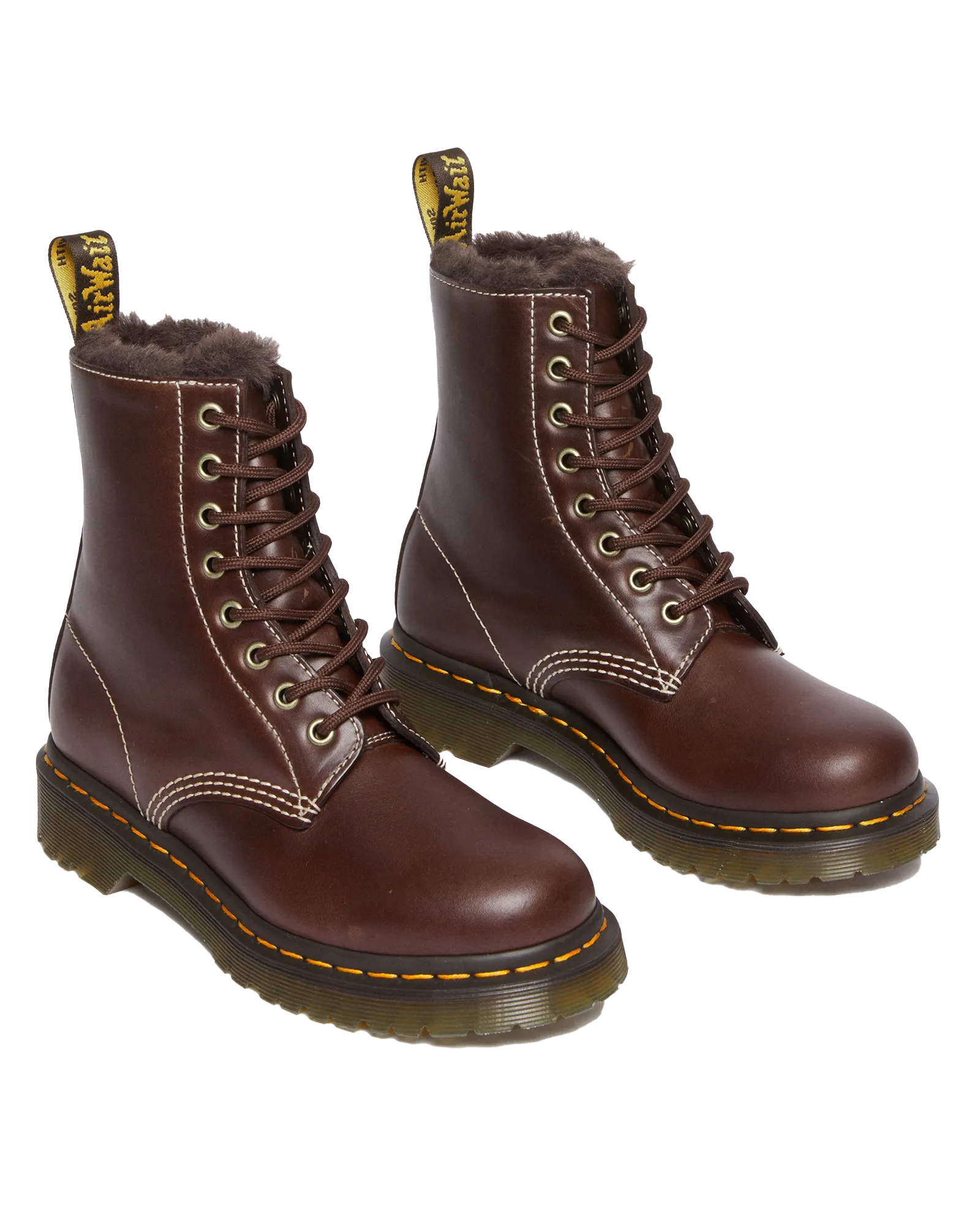 Dr. Martens Schuhe 1460 Serena Classic Stiefel in Dunkelbraun