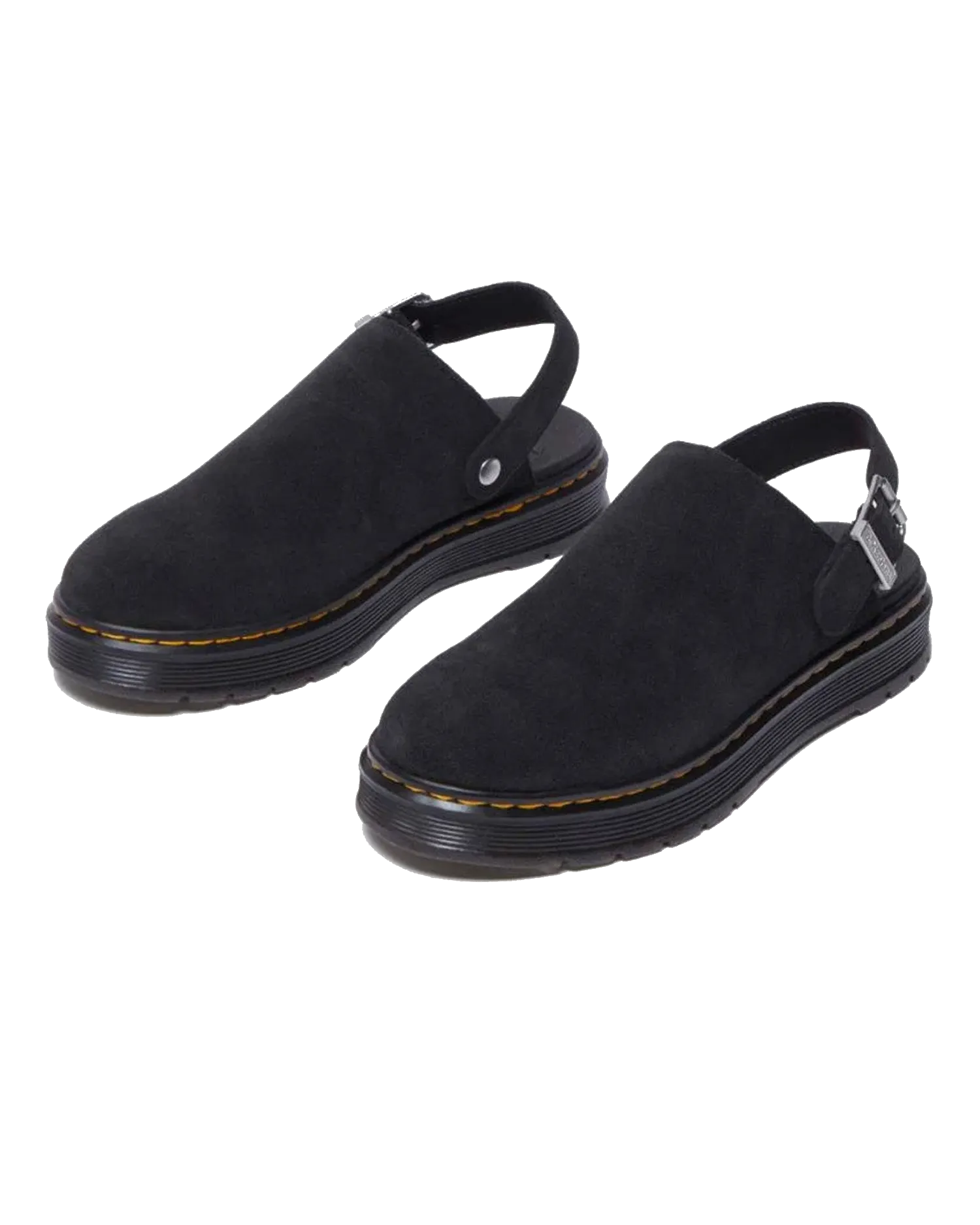 Dr. Martens Schuhe Brookline Bronx Wildleder Pantoffeln in Schwarz