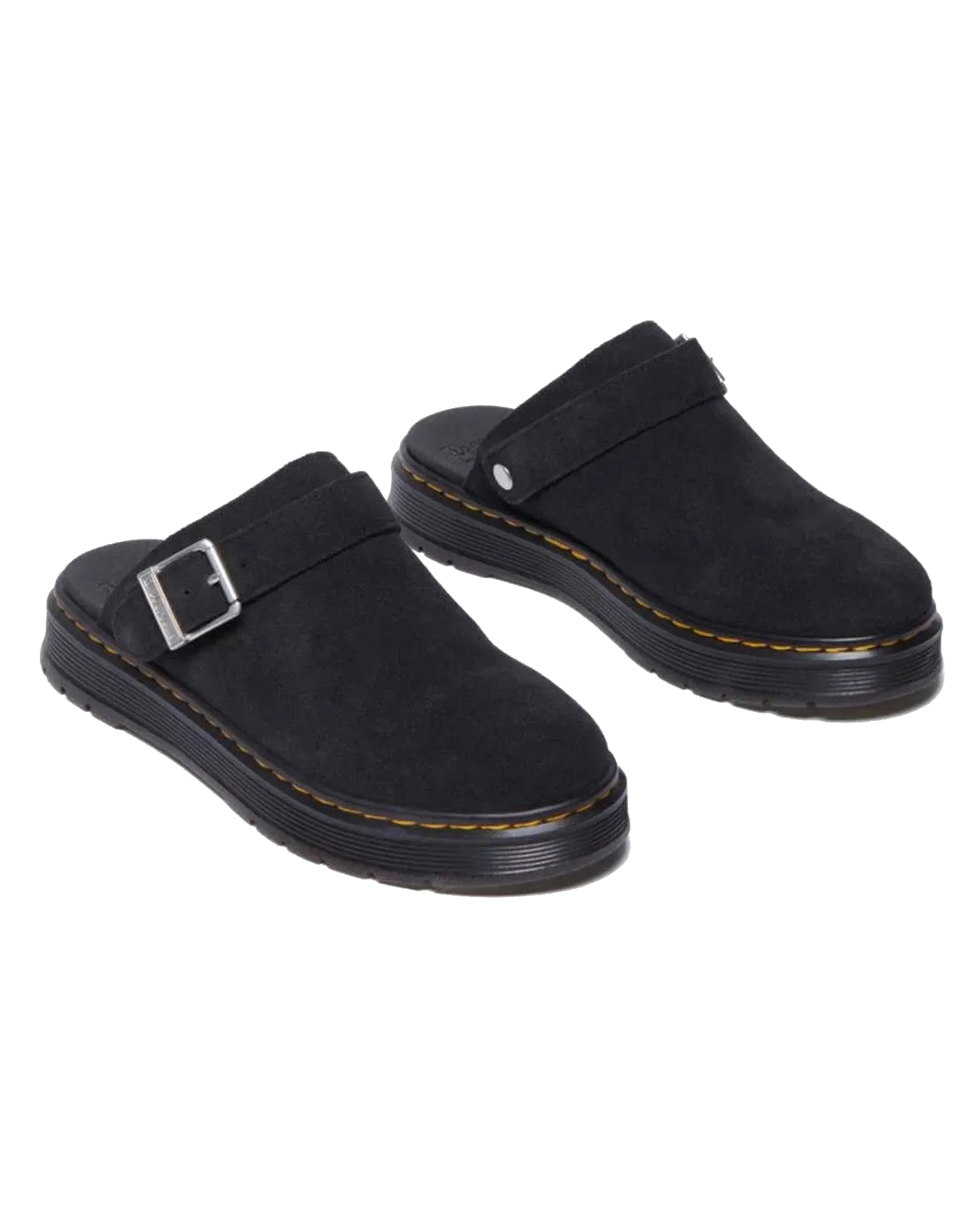 Dr. Martens Schuhe Brookline Bronx Wildleder Pantoffeln in Schwarz