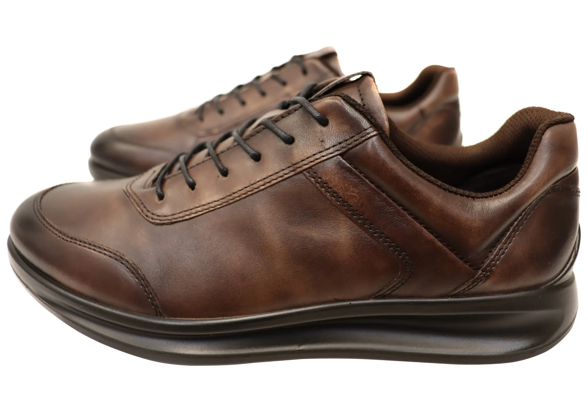 ECCO Herren Bequeme Leder Aquet Sneakers Schuhe ECCO Schuhe