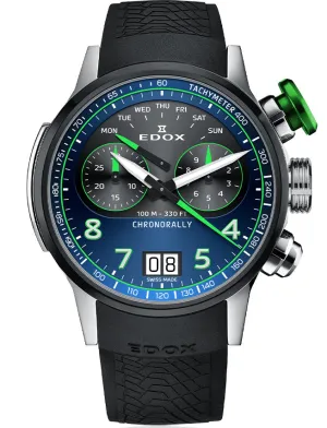 Edox Uhren Edox Chronorally Chronograph Titanium Armbanduhr