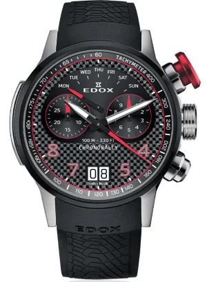 Edox Uhren Edox Chronorally Chronograph Titanium Armbanduhr