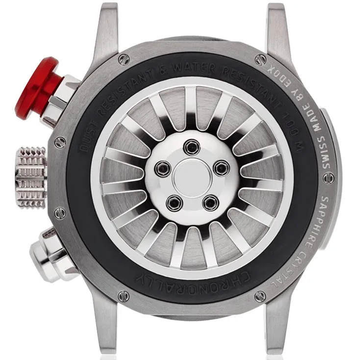 Edox Uhren Edox Chronorally Chronograph Titanium Armbanduhr